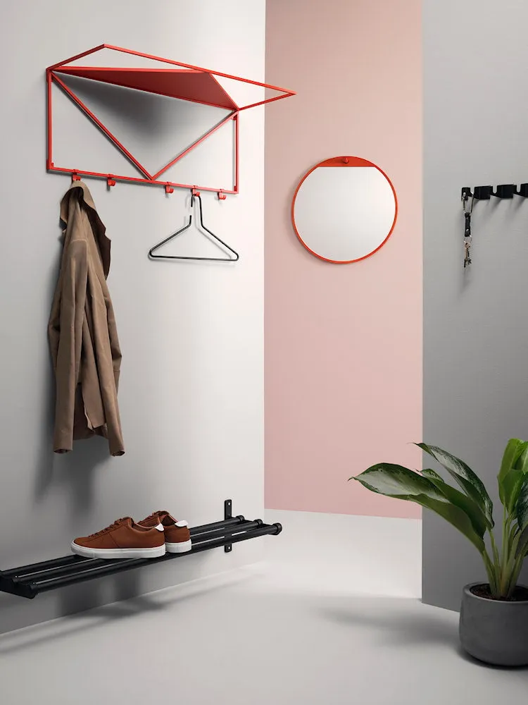Essem Design Nostalgi Hat Shelf/Shoe Rack, Aluminium