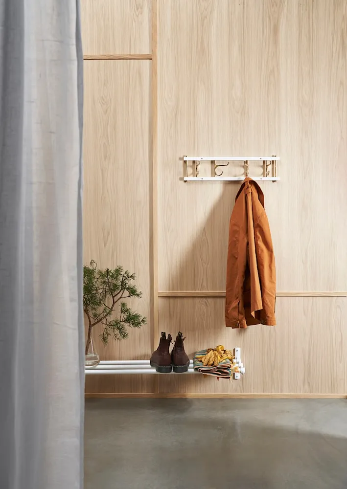 Essem Design Nostalgi Hat Shelf/Shoe Rack, Aluminium
