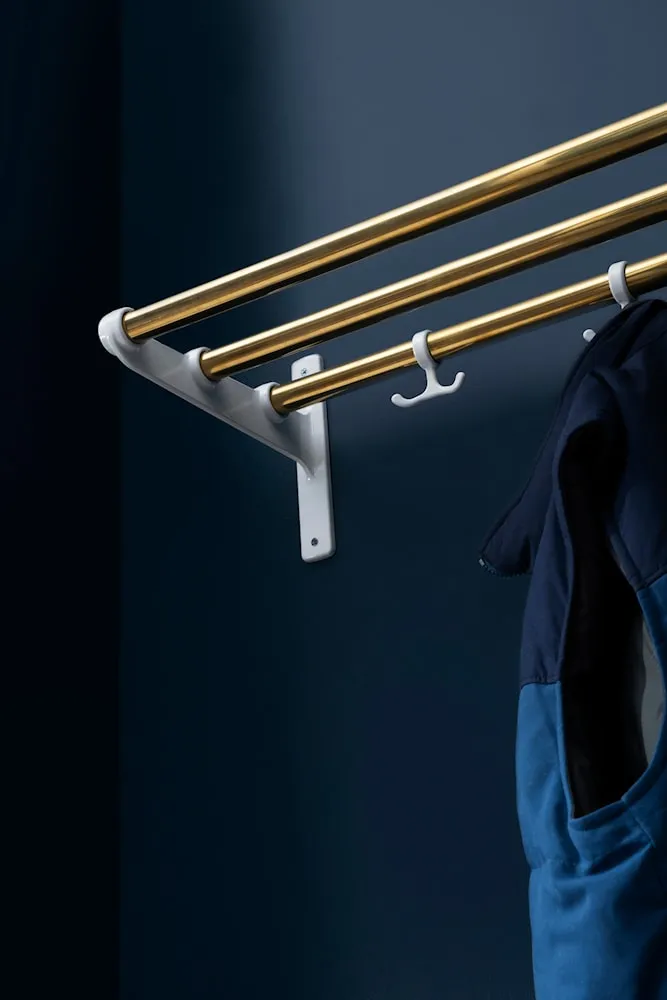 Essem Design Nostalgi Hat Shelf/Shoe Rack, Aluminium