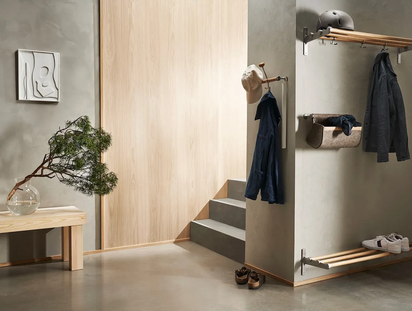 Essem Design Nostalgi Hat Shelf/Shoe Rack, Aluminium