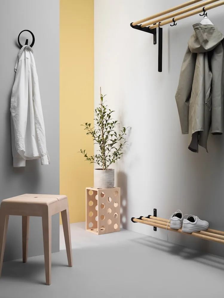 Essem Design Nostalgi Hat Shelf/Shoe Rack, Aluminium