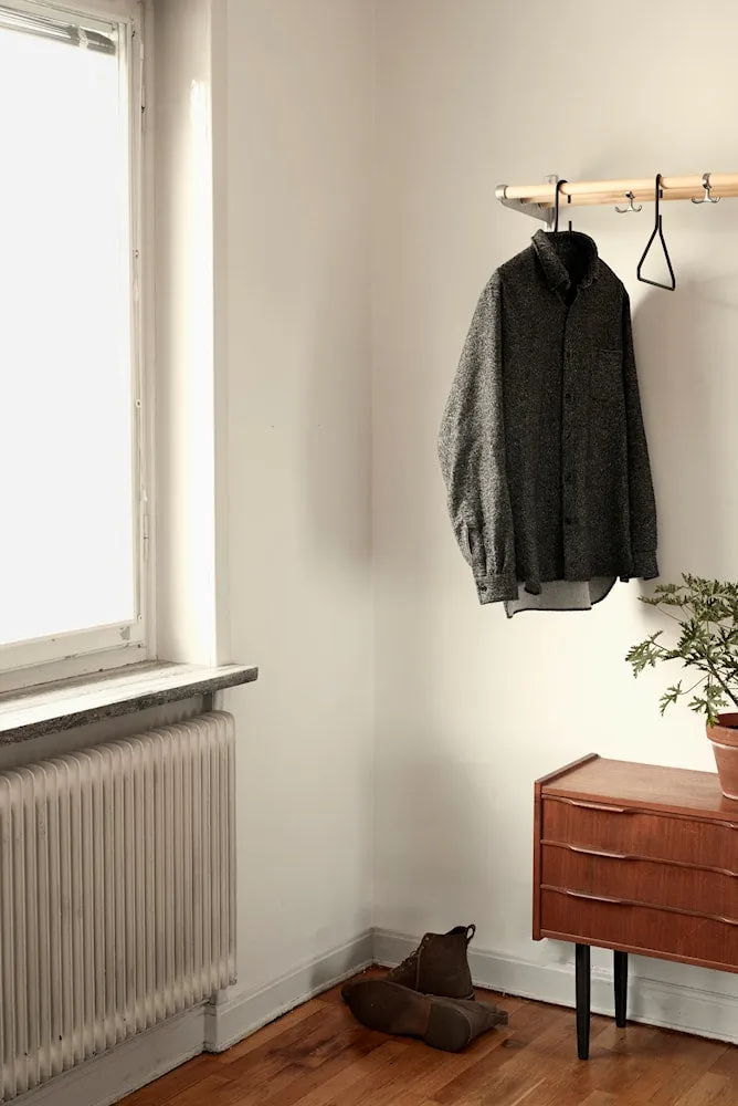 Essem Design Nostalgi Hat Shelf/Shoe Rack, Aluminium