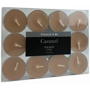 F&M Tealight Candles, Caramel, 12pk
