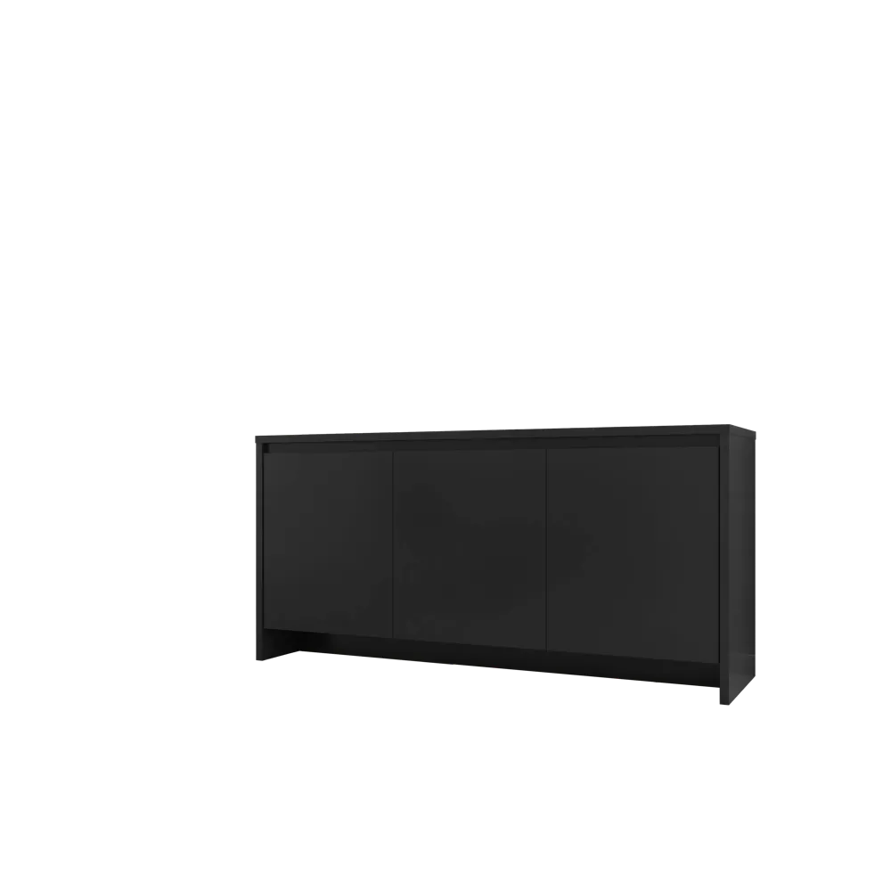 FB Madrid Buffet L1600 x W460 x H780mm Black #5052305 (No Warranty)