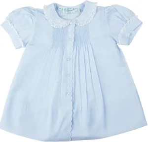 Feltman Brothers Blue Scalloped Trim Slip Dress