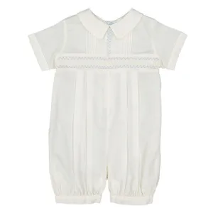 Feltman Brothers Ivory Vintage Smocked Romper