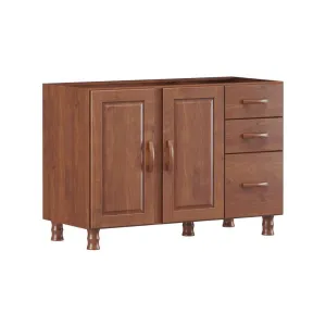 Finestra Bronze Line Solid Wood 2 Doors 3 Drawers Cabinet L1200 x W540 x H830mm Imbuya
