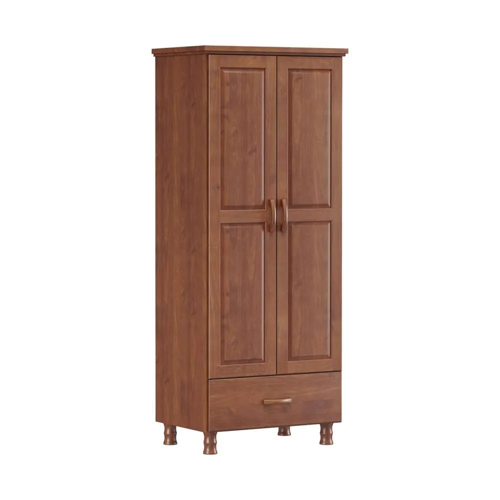 Finestra Bronze Line Solid Wood 2 Doors & 1 Drawer Wardrobe L812 x W490 x H1950mm Imbuya
