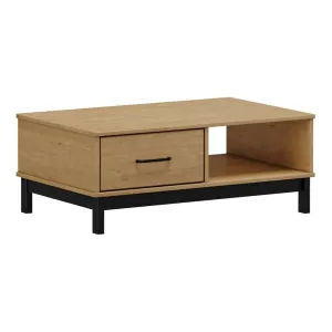 Finestra Madri Coffee Table L900 x W550 x H350mm Roble Black No Warranty