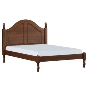 Finestra Ouro Solid Wood Bed Queen L1980 x W1530mm Coffee
