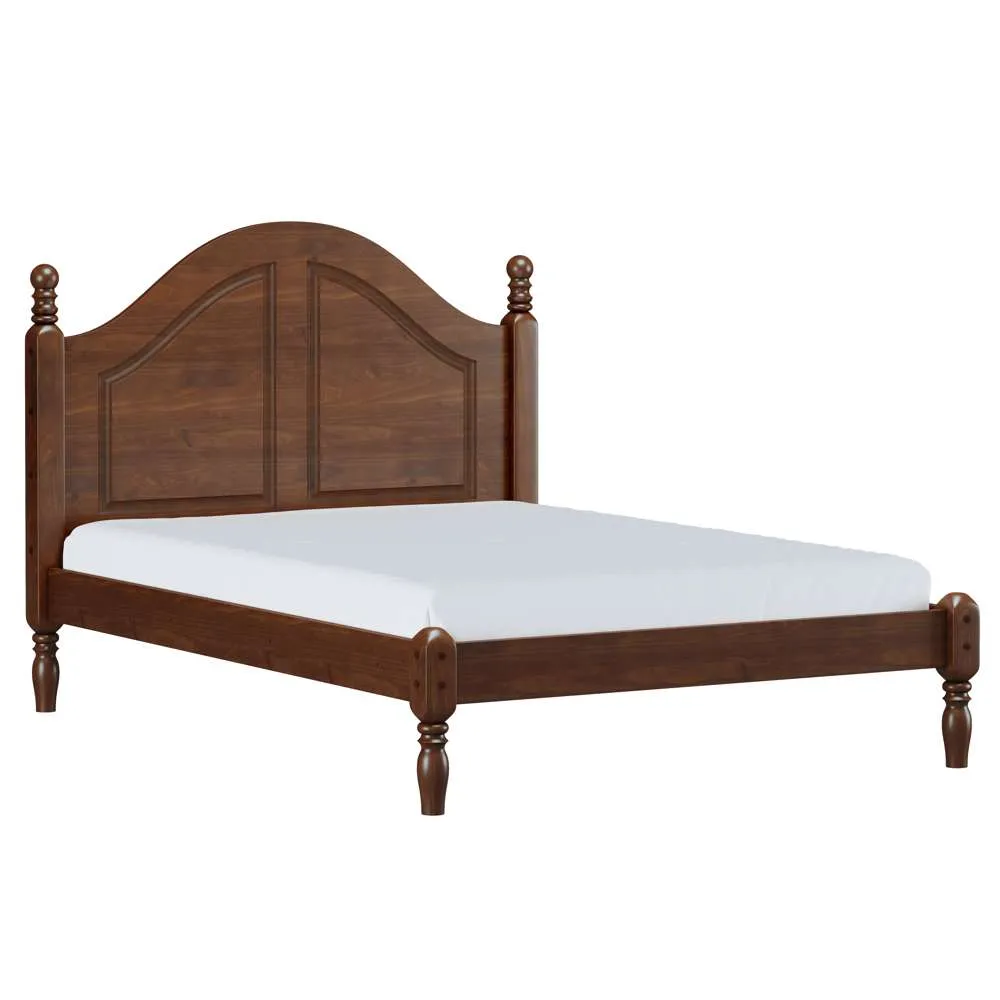 Finestra Ouro Solid Wood Bed Queen L1980 x W1530mm Coffee