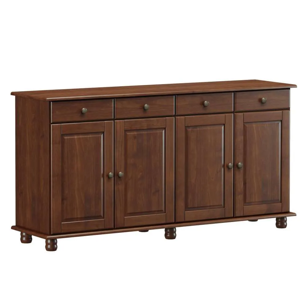 Finestra Rubi 4 Door 4 Drawer Buffet L1689 x W430 x H855mm Coffee No Warranty