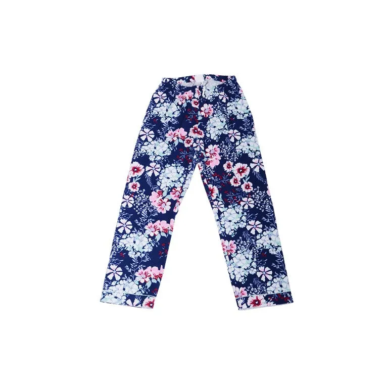 Flannel PJ Set, Blooms in Spring, Size 8