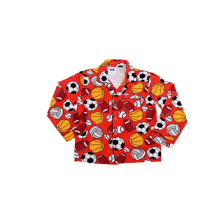Flannel PJ Set, GOAL!, Size 16