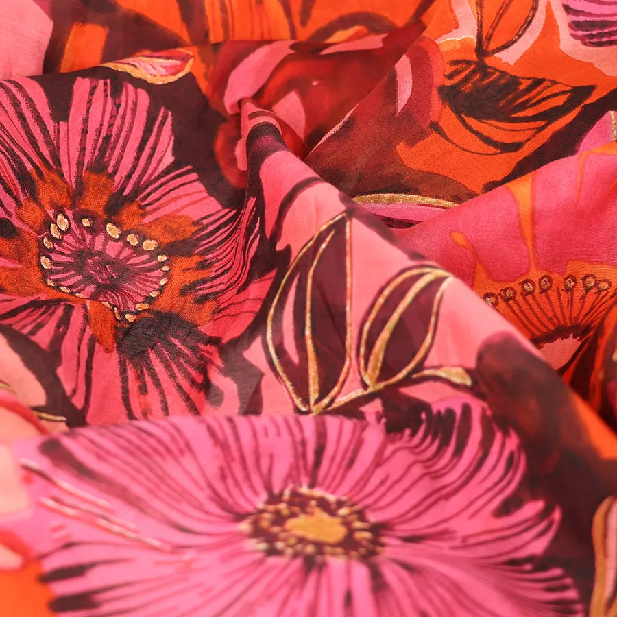 Floral Print Kimono | Red Mix | Longline