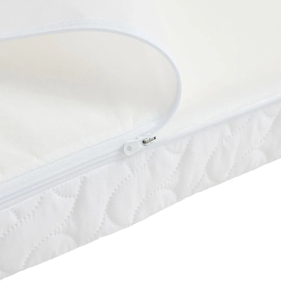 Gaia Baby Hera Junior Bed Extension With Mattress Extension - Natural / Walnut