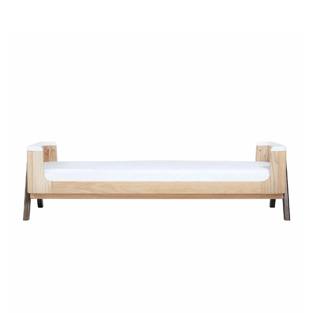 Gaia Baby Hera Junior Bed Extension With Mattress Extension - Natural / Walnut