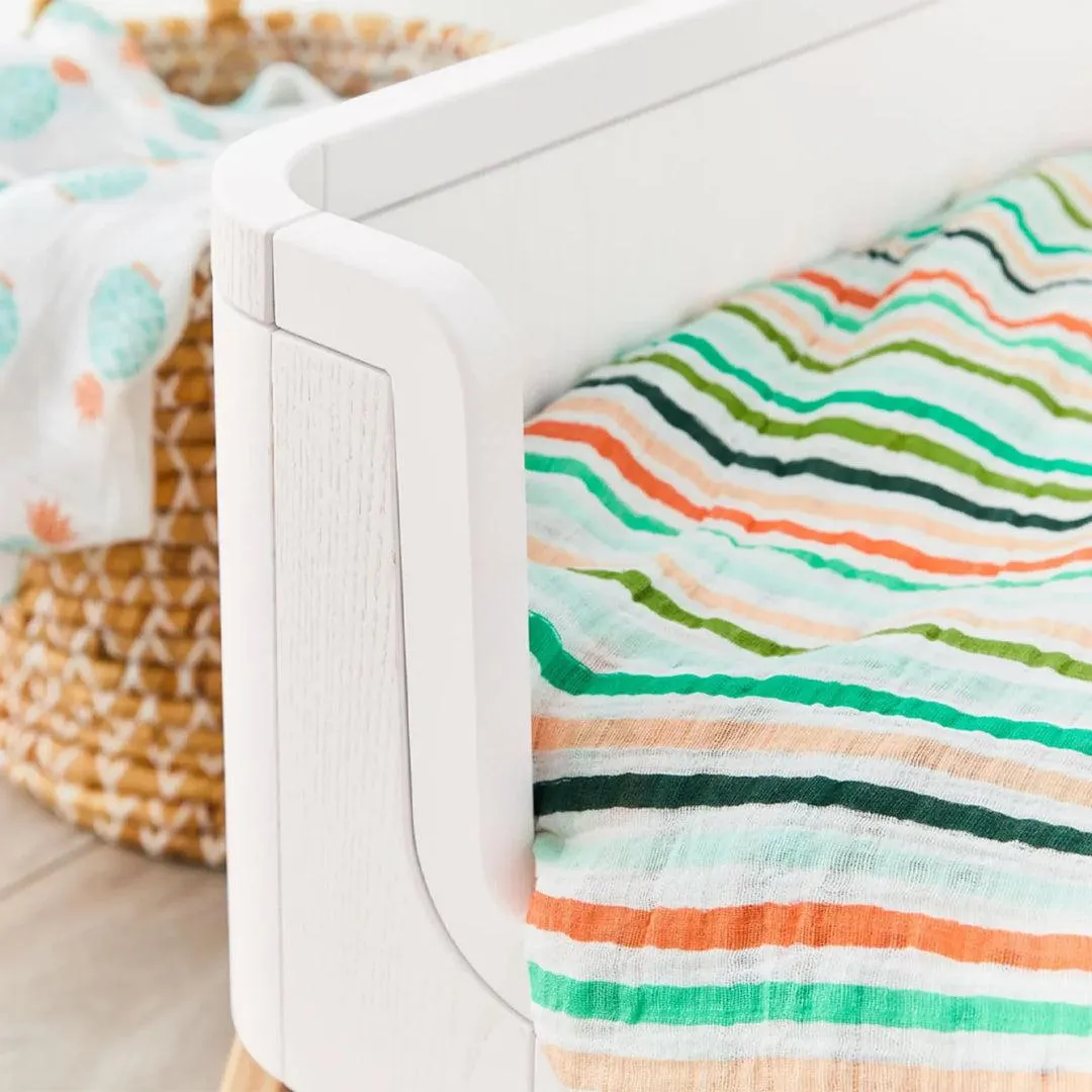 Gaia Baby Hera Junior Bed Extension With Mattress Extension - Natural / Walnut