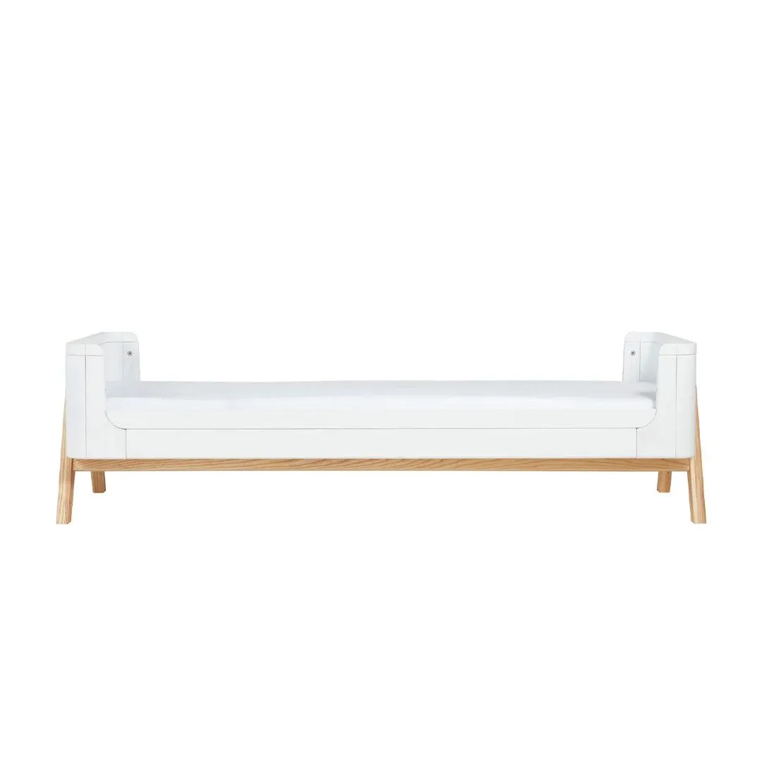 Gaia Baby Hera Junior Bed Extension With Mattress Extension - Scandi White