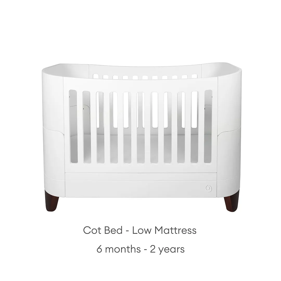 Gaia Baby Serena Mini Cot Bed Extension - White