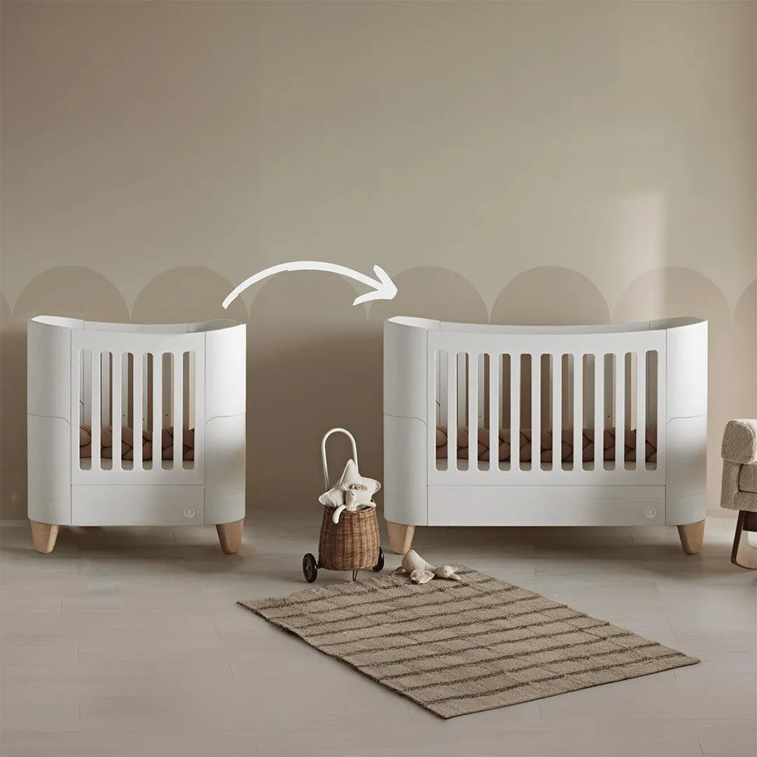 Gaia Baby Serena Mini Cot Bed Extension - White