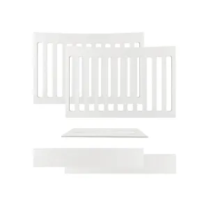 Gaia Baby Serena Mini Cot Bed Extension - White