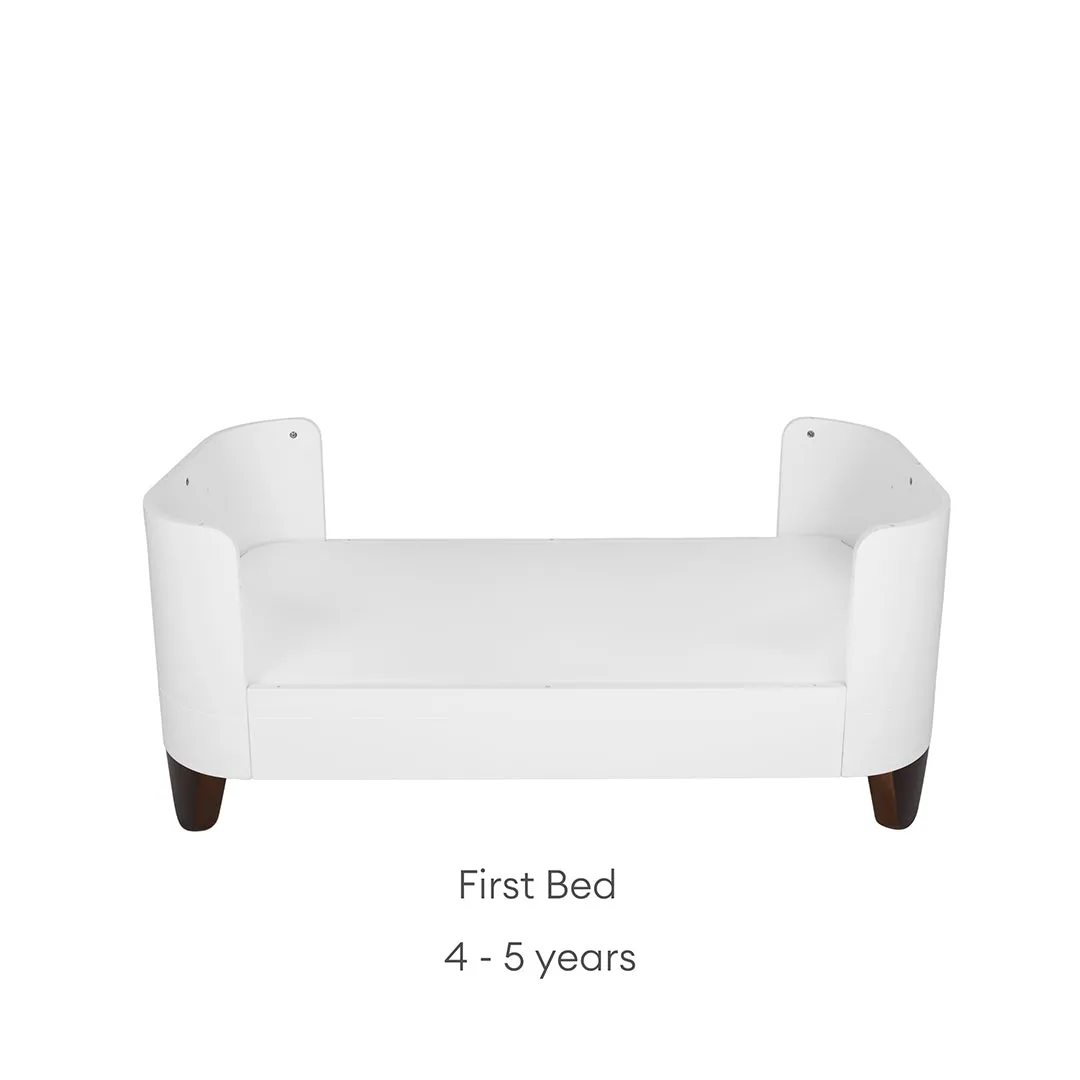 Gaia Baby Serena Mini Cot Bed Extension - White