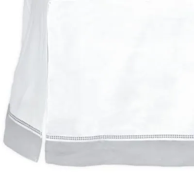 Gerber Just Born Dream Broken Stripe Crib Skirt in Grey/White