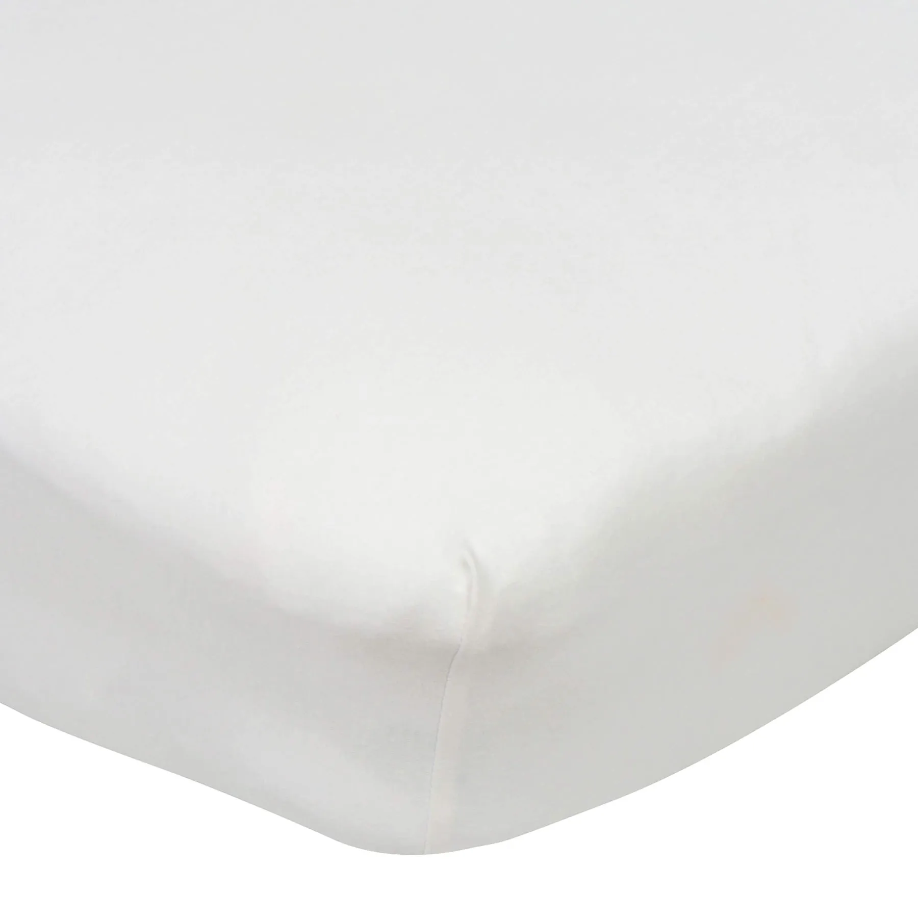 Gerber White Knit Crib Sheet