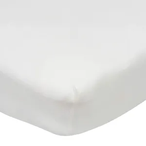 Gerber White Knit Crib Sheet