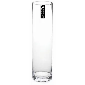 Glass Cylinder Vase, 20cm