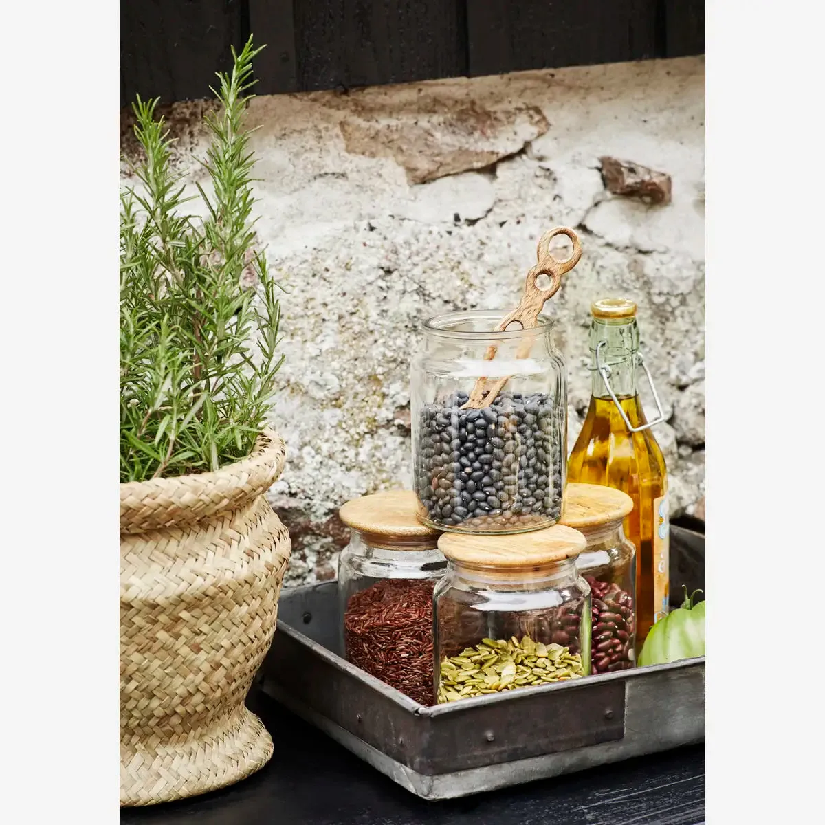 Glass Jar with Lid - Large