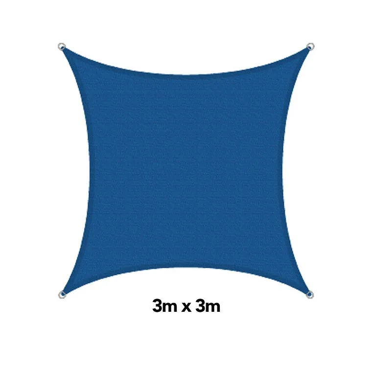 H&G Shade Sail Square Ocean, 3x3m