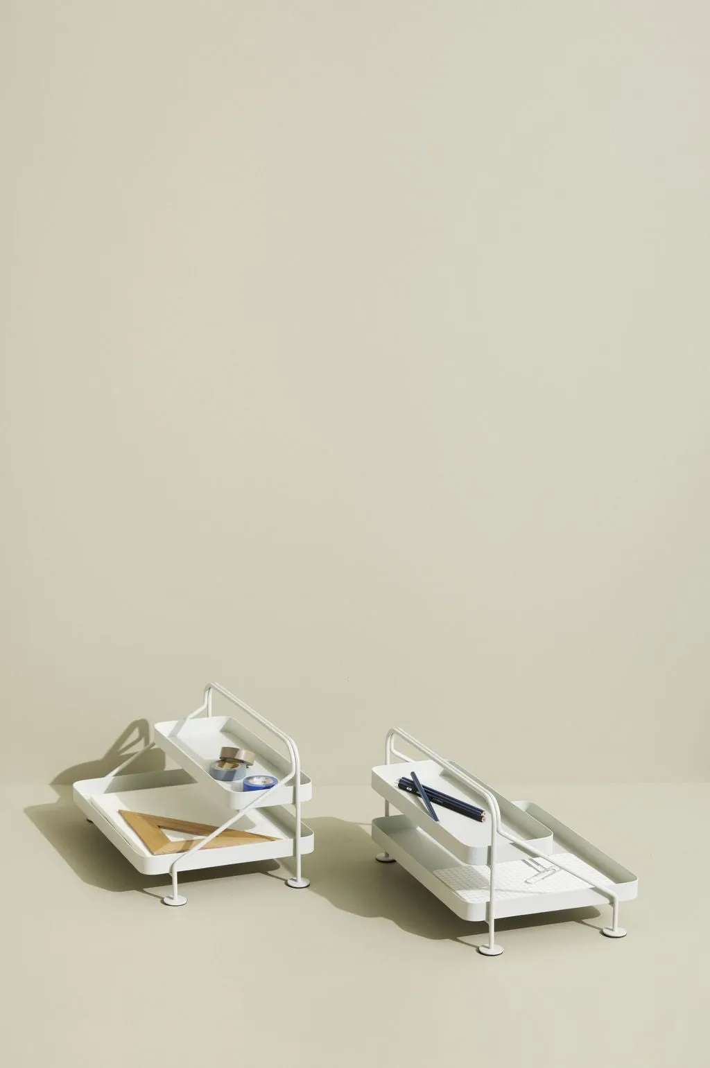 Hübsch Sortit Paper Tray, Light Grey