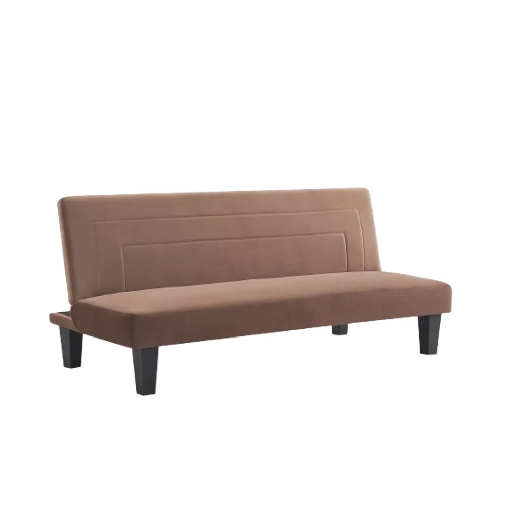 Home Basics Fabric Sofa Bed Dark Brown #4546