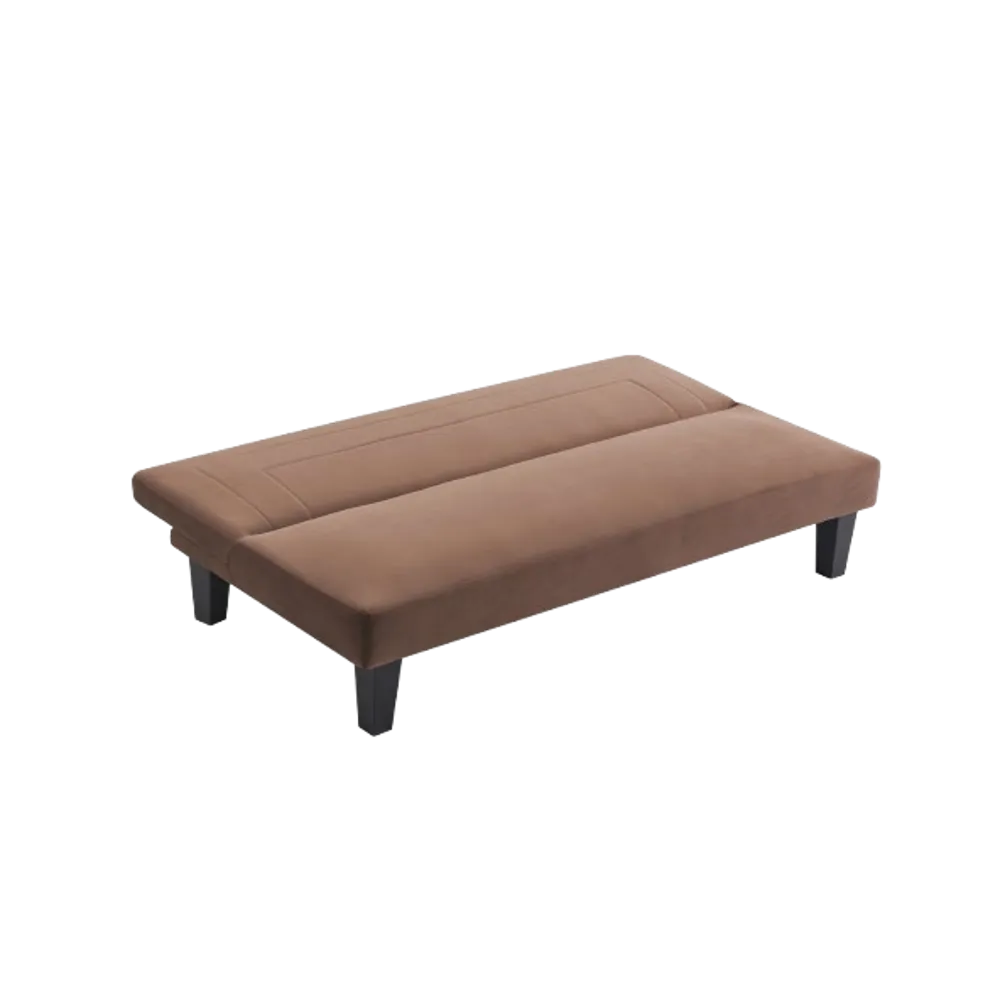 Home Basics Fabric Sofa Bed Dark Brown #4546