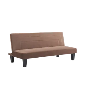 Home Basics Fabric Sofa Bed Dark Brown #4546