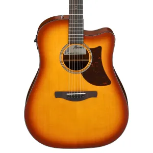 Ibanez AAD50CE Advanced Acoustic/Electric Guitar - Light Brown Sunburst Low Gloss