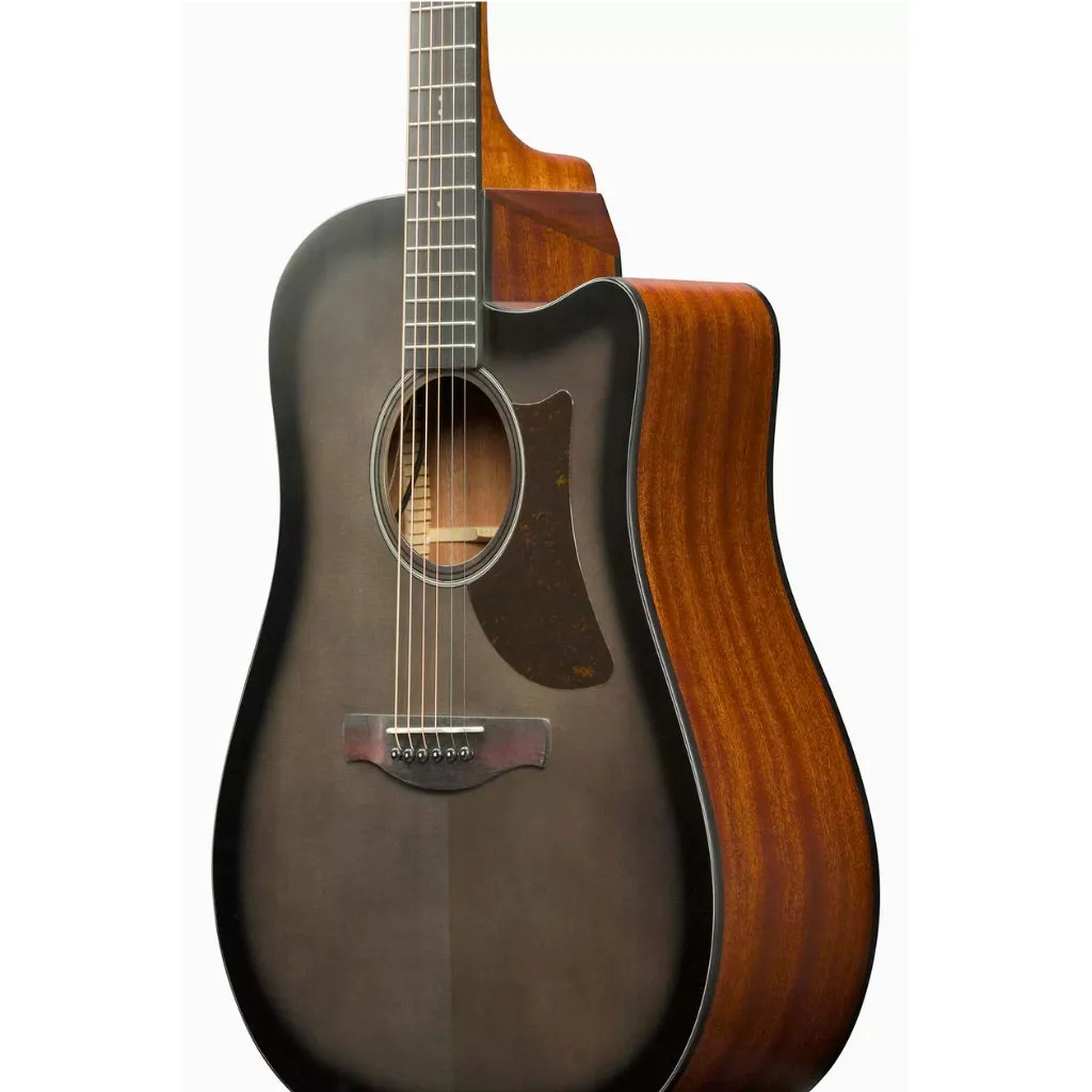 Ibanez AAD50CE Advanced Acoustic/Electric Guitar - Transparent Charcoal Burst Low Gloss