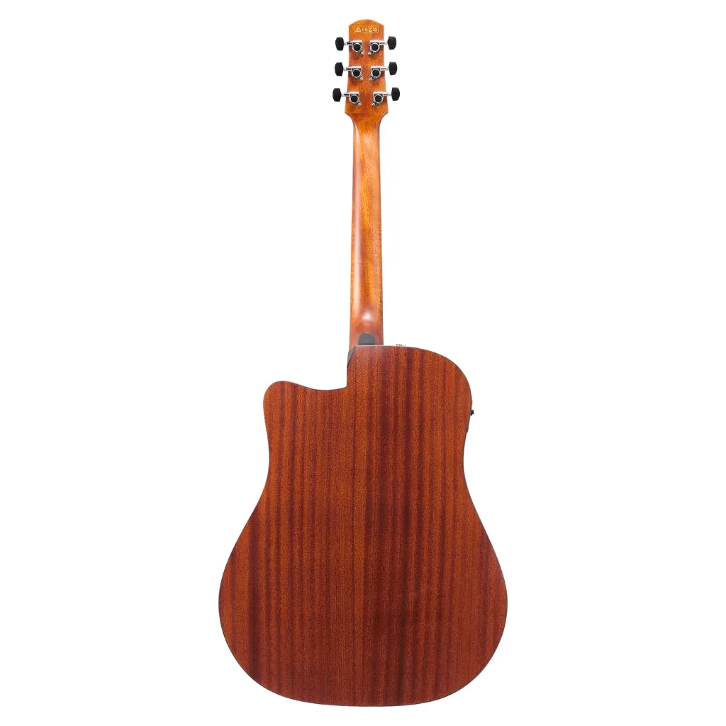 Ibanez AAD50CE Advanced Acoustic/Electric Guitar - Transparent Charcoal Burst Low Gloss