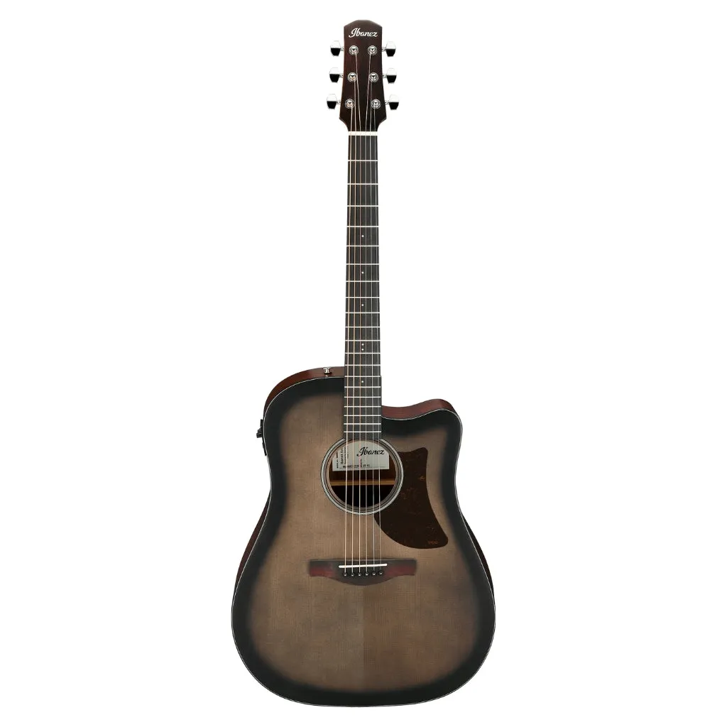 Ibanez AAD50CE Advanced Acoustic/Electric Guitar - Transparent Charcoal Burst Low Gloss
