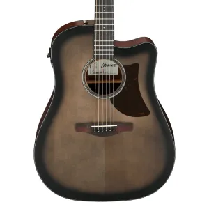 Ibanez AAD50CE Advanced Acoustic/Electric Guitar - Transparent Charcoal Burst Low Gloss
