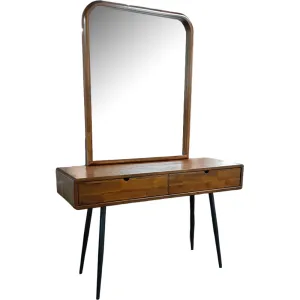 Inception Dressing Table L1200 x W400 x H750mm Dark Walnut