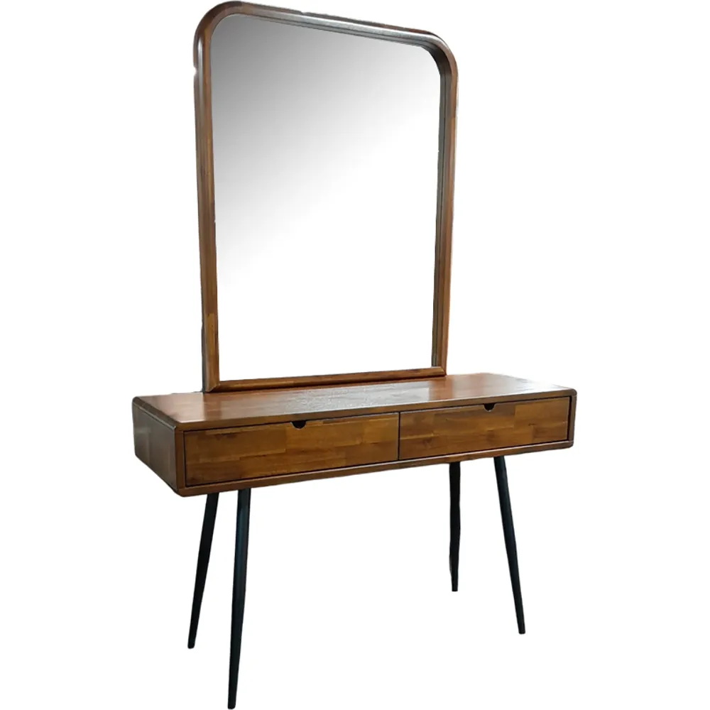 Inception Dressing Table L1200 x W400 x H750mm Dark Walnut