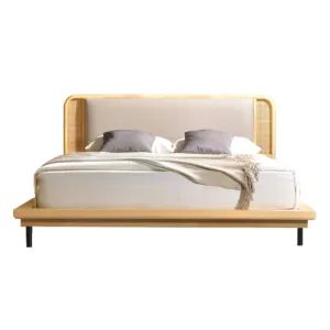 Inception King Bed L2030 x W1830mm Bamboo Oak