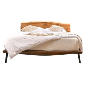 Inception Queen Bed L2030 x W1530mm Dark Walnut