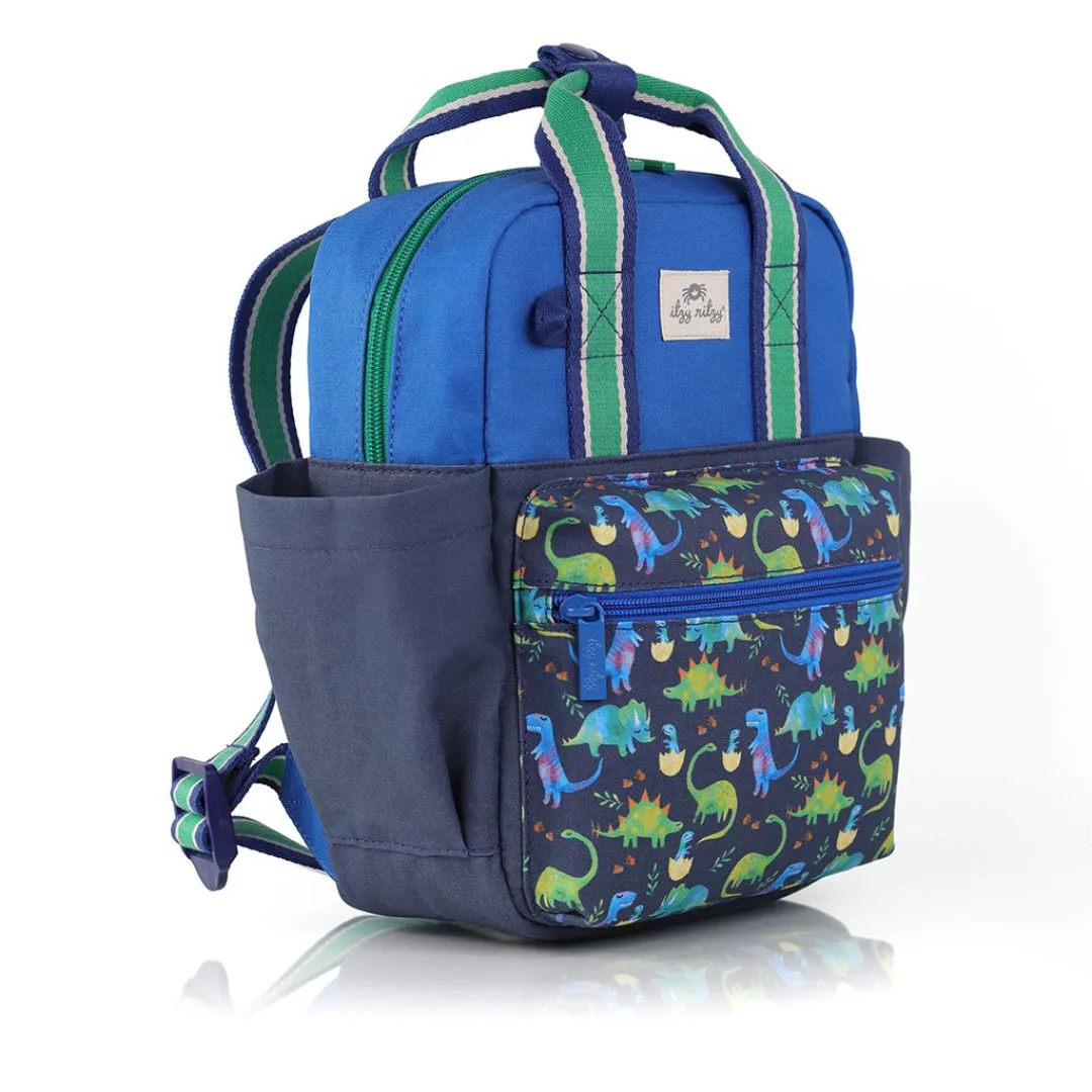 Itzy Bitzy Toddler Backpack | Raining Dinos