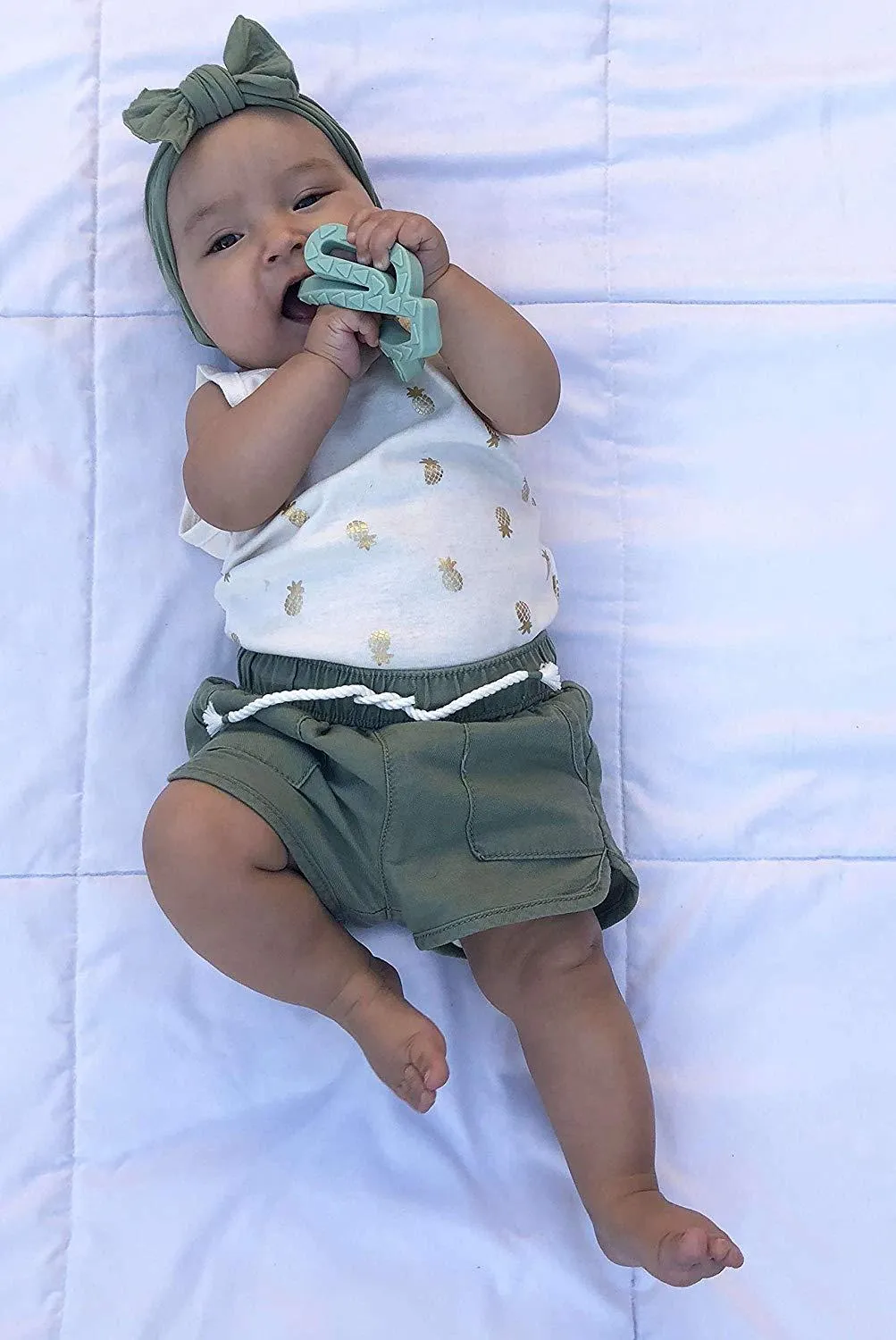 Itzy Ritzy Chew Crew Silicone Teether Cactus