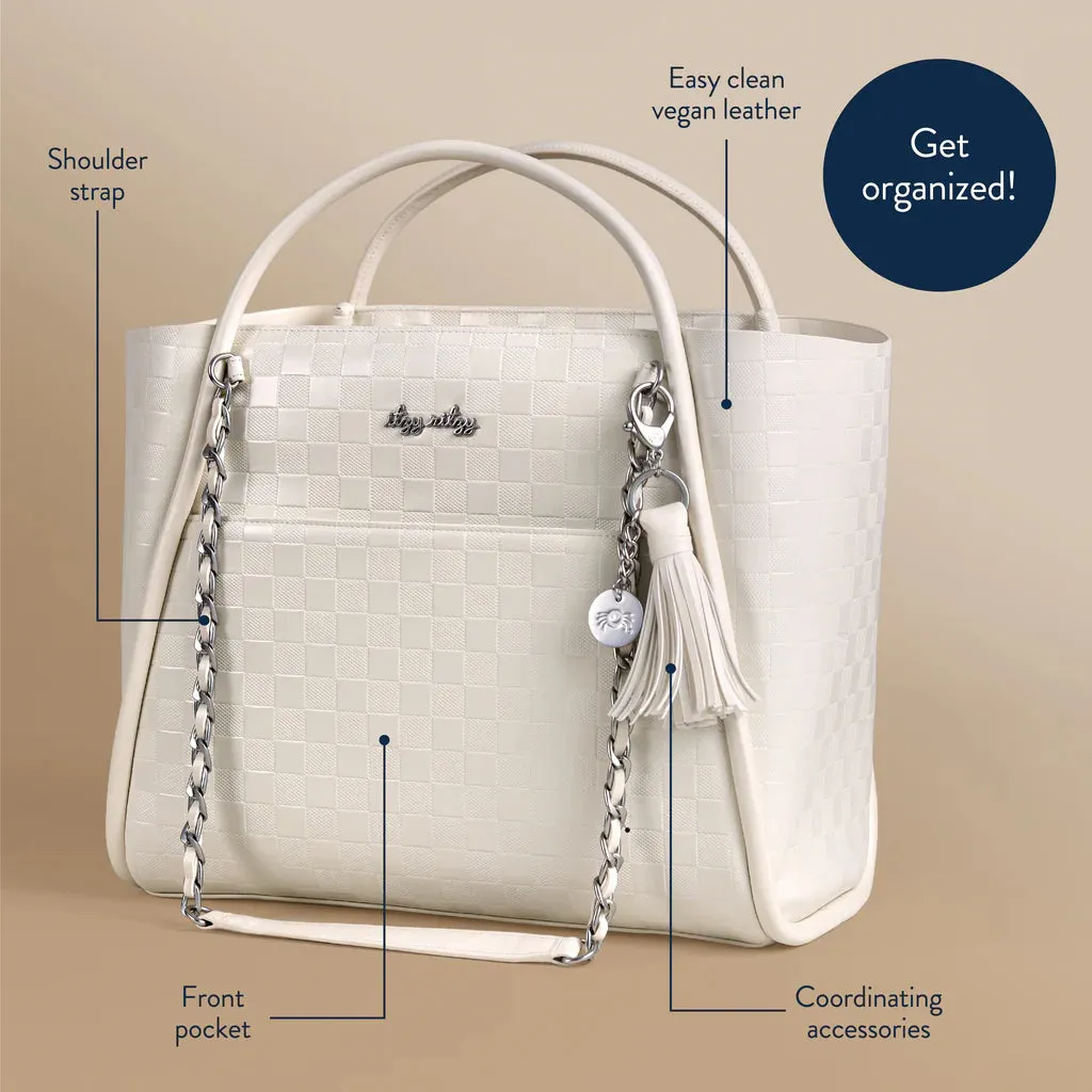 Itzy Ritzy Limited Edition Boss Tote Flat White