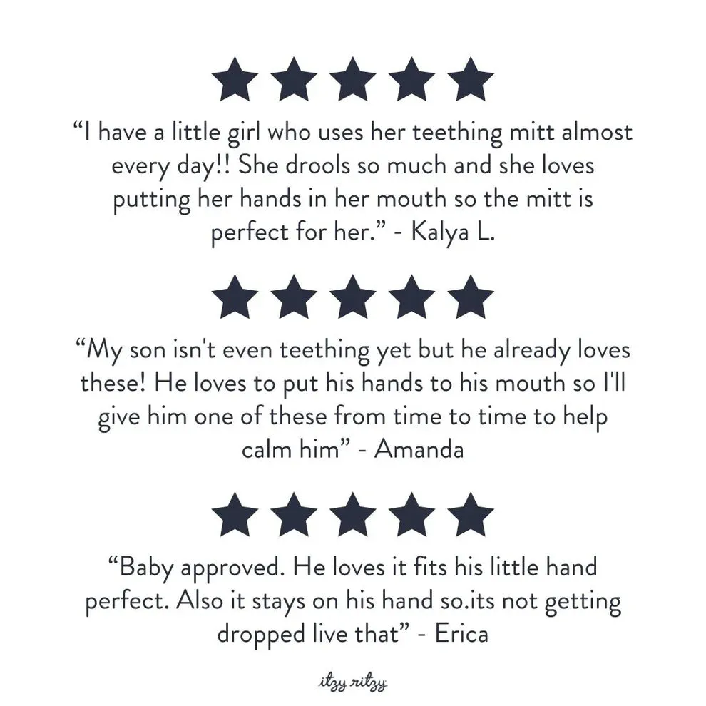 Itzy Ritzy Silicone Teething Mitt | Sloth